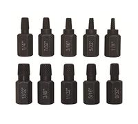 Lot de 10 extracteurs de vis usinés de précision - Extracteurs de boulons faciles à sortir - Outil pour mécanicien et artiste amateur