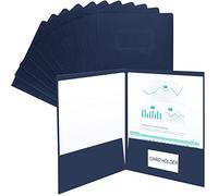 Lot de 10 Facile d'accès Chemise Cartonnée avec Rabat à Deux Pochettes A4 Papier Kraft Dossier de Rangement Dossier de Candidature Porte Document Organisateur pour Société Bureau Maison Scolaire