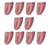 Lot de 10 fausses langues réalistes - Accessoire de langue réaliste - Poche pour tours de blagues grossières - Accessoires de magiciens horribles pour Halloween