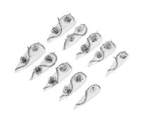 Lot De 10 Faux En Gel Adhésif Pour Nail Art Couverture Complète Motif Floral Breloques En Métal Roses Et Épines