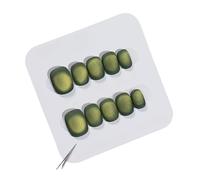 Lot de 10 faux ongles à presser faits à la main - Couverture complète - Faux ongles dégradés pour femmes et filles (style 2/M)