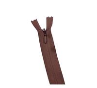 Lot de 10 fermetures à glissière invisibles de 28 à 60 cm, pour bricolage, artisanat, couture, tissu, accessoires, 3#,D Chocolat,40 cm