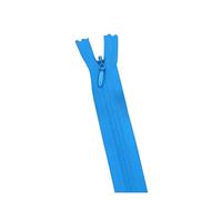 Lot de 10 fermetures à glissière invisibles de 28 à 60 cm, pour bricolage, artisanat, couture, tissu, accessoires, 3#,D Lac Bleu,40 cm