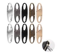 Lot de 10 Fermetures éclair, Clip de Fermeture éclair Antivol Zipper Clip Theft Deterrent Clips de Fermeture Éclair Fermetures à Glissière Antivol Cadenas Remplacement de Tirette de Fermeture