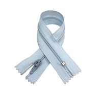 Lot de 10 Fermetures Éclair Fermées en Nylon n.3, Nombreuses Tailles et Couleurs, Fermeture Éclair Curseur Métal, Fermeture Éclair à Coudre, Couture et Artisanat, (10 x 40 cm, bleu 183)