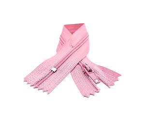 Lot de 10 Fermetures Éclair Fermées en Nylon n.3, Nombreuses Tailles et Couleurs, Fermeture Éclair Curseur Métal, Fermeture Éclair à Coudre, Couture et Artisanat, (10 x 30 cm, rose 1070)