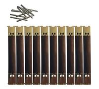 Lot de 10 fermoirs à ressort en métal argenté avec ouverture en éclats d'obus pour sac à main et portefeuille, 10 cm., One Size