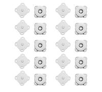 Lot De 10 Fermoirs Magnétiques Winomo 15 Mm En Alliage Dur Argenté, Faciles À Coudre Pour L'artisanat, La Couture, Les Sacs, Le Scrapbooking