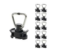 Lot de 10 ferrures d'extrémité simples pour rails d'aviation, charge de rupture 500 daN