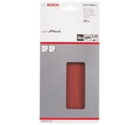 Lot de 10 feuilles abrasives Expert for Wood 115x230mm 14 Trous Gr. 120 BOSCH 2608605318