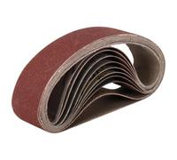 Lot de 10 feuilles abrasives rouges 30 mm x 330 mm, rouleau de tissu Mery P120 P600 P320 P800 P1000 for le meulage(P1000 10pcs)