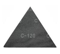 Lot de 10 feuilles abrasives Velcro - Papier abrasif triangulaire - 285 x 285 mm - Pour ponceuse de plafond, ponceuse à sec Einhell BT-SG 710 TE-DW 225 X (grain 150)