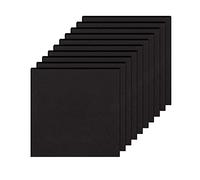 Lot de 10 feuilles acoustiques en mousse EVA haute densité à cellules fermées Noir 200 mm x 200 mm Épaisseur 10 mm