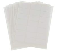 Lot de 10 feuilles avec 21 étiquettes adhésives pour feuille format 37 x 19 mm