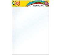 Lot de 10 feuilles cartonnées A3 blanches et noires (blanc, 10 feuilles)