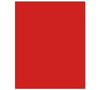 Lot de 10 feuilles cartonnées colorées A3 240 g/m² (rouge Noël)