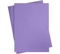 Lot de 10 feuilles cartonnées colorées Violet A2 420 x 600 mm 180 g