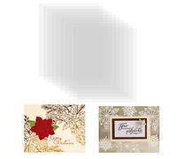 Lot de 10 feuilles d'acétate transparentes résistantes à la chaleur pour gaufrage et estampage pour cartes shaker, fenêtre, scrapbooking, cartes shaker faites à la main, accessoires antistatiques,