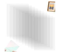 Lot de 10 feuilles d'acétate transparentes résistantes à la chaleur pour la fabrication de cartes et le scrapbooking, superpositions transparentes de 10 x 16 cm pour loisirs créatifs
