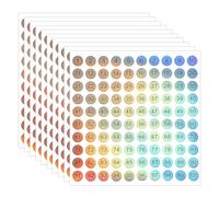 Lot de 10 feuilles d'autocollants chiffres autocollants chiffres petits 1 à 100 chiffres adhésifs à coller en vinyle