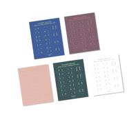 Lot de 10 feuilles d'autocollants colorés indexés mensuels pour planificateur