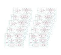 Lot de 10 feuilles d'autocollants d'alignement de putting - Aide à l'entraînement de golf - Pour entraînement à l'intérieur et à l'extérieur - Pour le sport