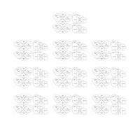 Lot de 10 feuilles d'autocollants de putting de golf - Guides d'alignement pour femmes, hommes, adolescents, athlètes, exercices de distance de balancement en intérieur