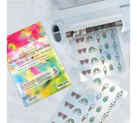 Lot de 10 feuilles d'autocollants en vinyle pour machine à découper | Format A4 | Argenté brillant | Imprimables à jet d'encre et au laser | Convient pour Cricut Silhouette | Faites autocollants