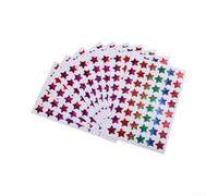 Lot de 10 feuilles d'autocollants holographiques pour tableau de récompense - Étiquettes auto-collantes PP (C)