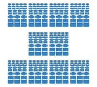 Lot de 10 feuilles d'autocollants inscriptibles en papier pour cuisine, garde-manger, organisation et projets d'artisanat