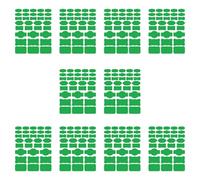 Lot de 10 feuilles d'autocollants inscriptibles en papier pour cuisine, garde-manger, organisation et projets d'artisanat, 10 feuilles/320 autocollants auto-adhésifs