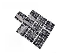 Lot de 10 feuilles d'autocollants muraux d'intérieur en mosaïque à paillettes 10 x 10 cm pour décoration murale intérieure dans les îlots de cuisine et les salles de bains (MSC082)