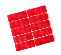 Lot de 10 feuilles d'autocollants réfléchissants pour poussettes - Imperméables - Amélioration de la visibilité nocturne