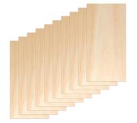 Lot de 10 Feuilles de Bois de Balsa 20x10cm - Planches Légères et Résistantes pour Pyrogravure, Découpe Laser, Modélisme et Bricolage