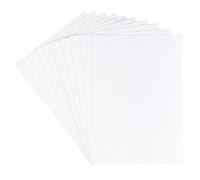 Lot de 10 feuilles de caoutchouc mousse | Adhésif des deux côtés | DIN A4 | 2 mm | Blanc