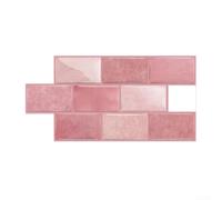 Lot de 10 feuilles de carreaux muraux autocollants en vinyle imperméable pour douche Style rétro 15,2 x 30,5 cm D-009
