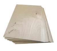 Lot de 10 feuilles de contreplaqué de bouleau de 3 mm 300 x 210 x 3 mm (format A4 environ)