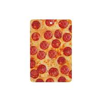 Lot de 10 feuilles de désodorisant de voiture avec corde à suspendre Motif pizza Pepperoni 3D