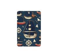 Lot de 10 feuilles de désodorisant de voiture avec corde à suspendre sur le thème des pirates de voile