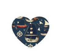 Lot de 10 feuilles de désodorisant de voiture avec corde à suspendre sur le thème des pirates de voile