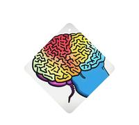 Lot de 10 feuilles de désodorisant de voiture avec corde pour la maison Motif cerveau gauche et droit