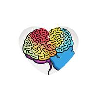 Lot de 10 feuilles de désodorisant de voiture avec corde pour la maison Motif cerveau gauche et droit