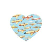 Lot de 10 feuilles de désodorisant de voiture avec corde pour la maison Motif petits avions