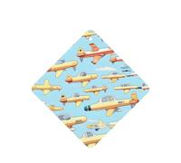 Lot de 10 feuilles de désodorisant de voiture avec corde pour la maison Motif petits avions