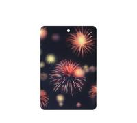 Lot de 10 feuilles de désodorisant de voiture avec motif feu d'artifice en explosion 3D, accessoires à suspendre avec cordes pour décoration