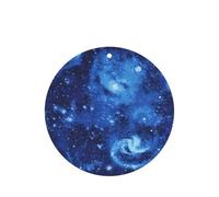 Lot de 10 feuilles de désodorisant pour voiture - Accessoires à suspendre - Avec ficelles - Bleu univers spatial