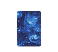 Lot de 10 feuilles de désodorisant pour voiture - Accessoires à suspendre - Avec ficelles - Bleu univers spatial