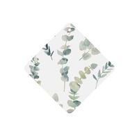 Lot de 10 feuilles de désodorisant pour voiture avec corde, blanc naturel