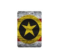 Lot de 10 feuilles de désodorisant pour voiture avec corde Motif drapeau du Maryland