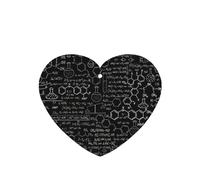 Lot de 10 feuilles de désodorisant pour voiture et maison - Illustration de chimie abstraite, impression 3D, feuilles de désodorisant parfumées à suspendre avec corde